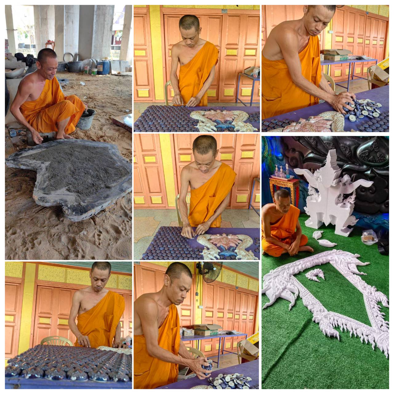 ข่าวศาสนา - การจัดสร้างซุ้มหน้าต่างลอยฟ้า  ณ  วัดกลางคลองวัฒนาราม อ.เสนา จ.พระนครศรีอยุธยา