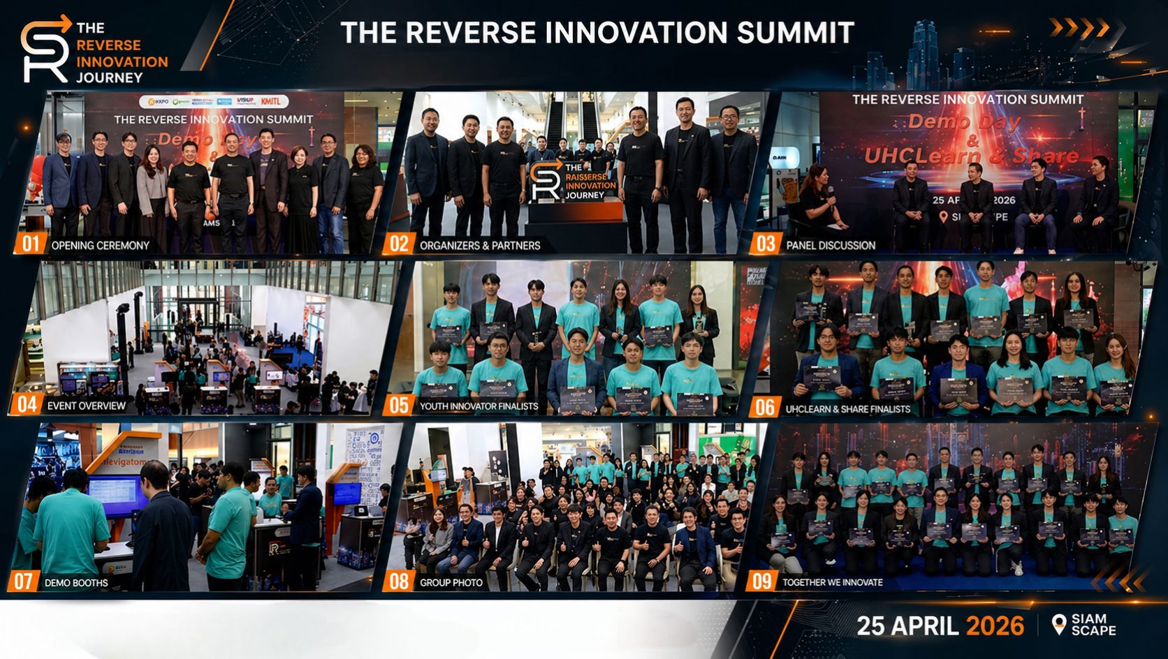 ข่าวการศึกษา - กระทรวง อว โดย สอวช. จับมือ สจล. และพันธมิตรภาคเอกชน เปิดเวที The Reverse Innovation Summit โชว์ผลงาน 12 ทีมนวัตกรรม ขับเคลื่อนระบบนิเวศนวัตกรรมไทยด้วยกลไก Reverse Pitching