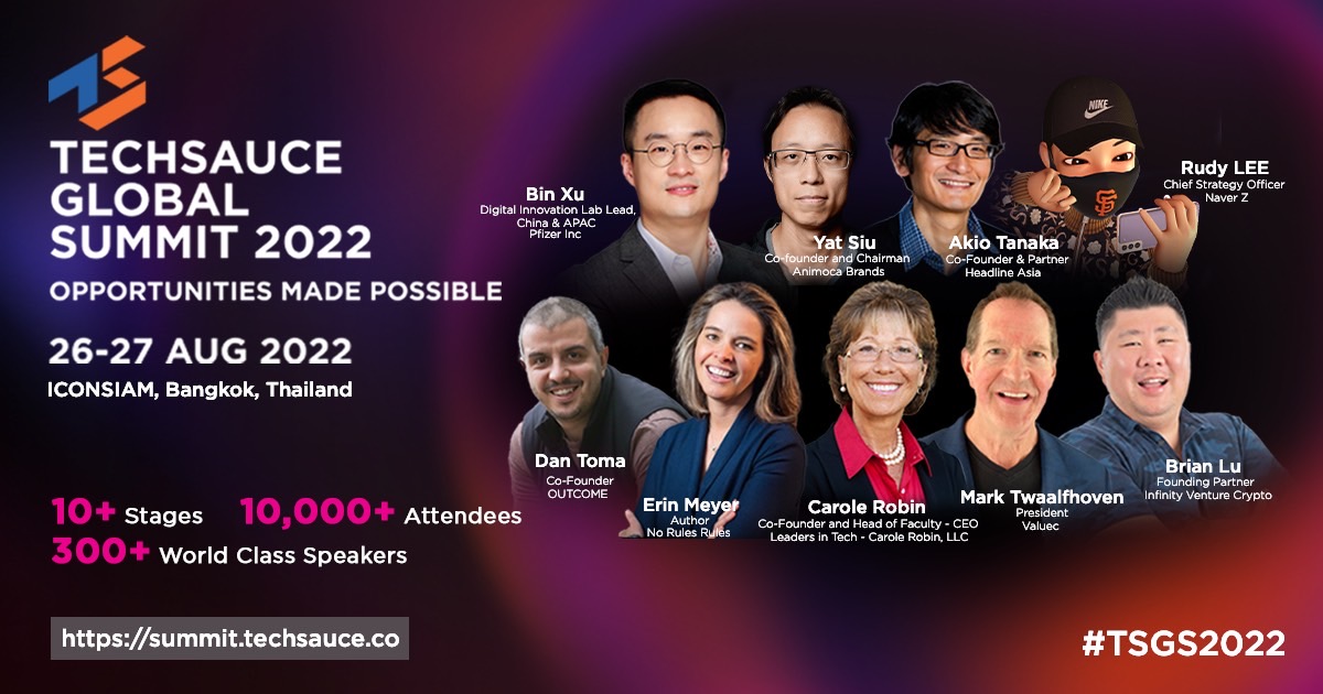 ข่าวไอที - Techsauce ขนทัพพาร์ทเนอร์จัดงาน Techsauce Global Summit 2022  งานนวัตกรรมและเทคโนโลยีนานาชาติ ส่งเสริมการเปิดประเทศและขับเคลื่อนเศรษฐกิจไทย