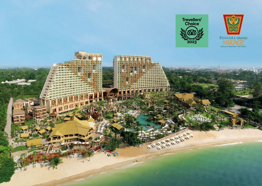 Centara Grand Mirage Pattaya Receives 2023 Travellers’ Choice Award Winner from Tripadvisor 13 years in a row 