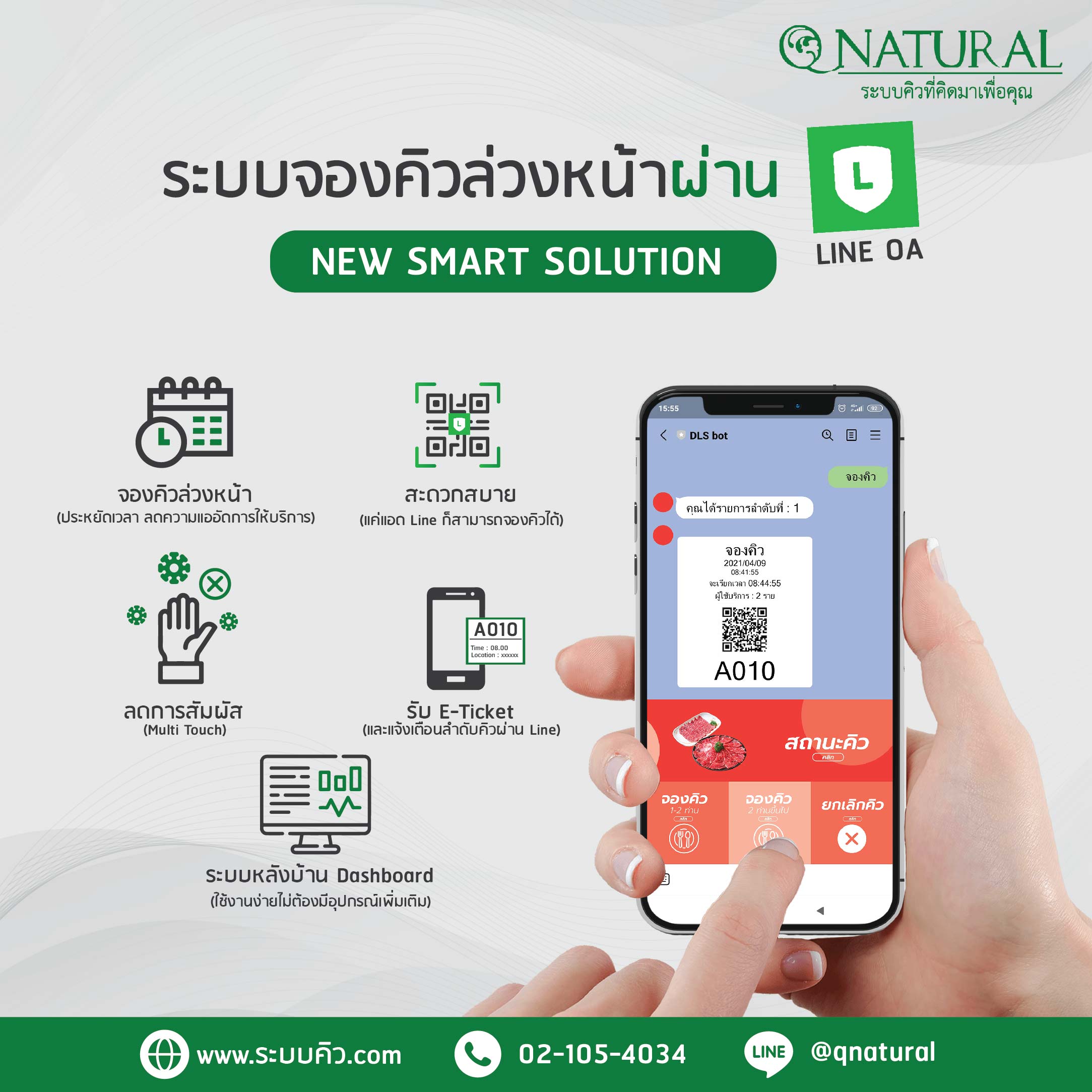 ยกระดับระบบคิว ในยุด new normal By QNatural
