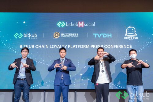 ข่าวประชาสัมพันธ์ - PR News บิทคับ บล็อคเชน เทคโนโลยี ผนึก บัซซี่บีส์ ทีวีไดเร็ค และ ฮอตโตะบัน เปิดตัวการเชื่อมต่อ Loyalty Platform ชูมิติใหม่ของการ ใช้พอยต์เพื่อแลกรับรางวัลบน Bitkub NEXT พร้อมรองรับการใช้งานอย่างแพร่หลายบน Bit