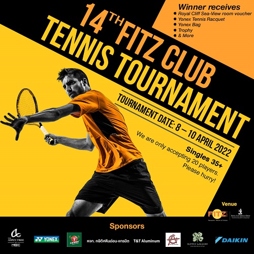 English News - Fitz Club?s Popular Annual Tennis Tournament Returns on 8-10 April 2022