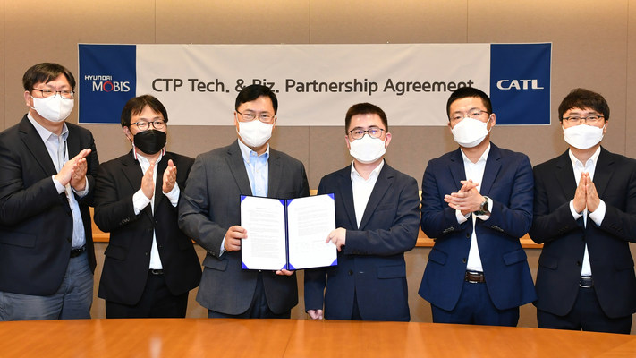 ข่าวพลังงาน, สิ่งแวดล้อม - CATL และ Hyundai MOBIS ลงนามข้อตกลงความร่วมมือและอนุญาตให้ใช้สิทธิในเทคโนโลยี CTP