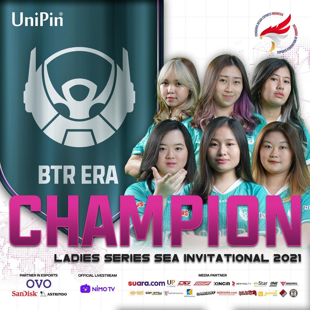 ข่าวงานอีเว้นท์ - Belletron ERA คว้าชัยชนะและถ้วยรางวัลของ UniPin Ladies  SEA สร้างประวัติศาสตร์หน้าใหม่