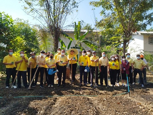 ข่าวราชการ, รัฐวิสาหกิจ - สำนักงานพัฒนาฝีมือแรงงานลำพูน จัดกิจกรรมปลูกผักสวนครัวปลอดสารพิษ ตามหลักเศรษฐกิจพอเพียง  