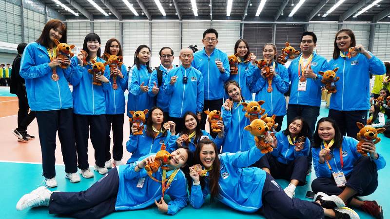 ข่าวประชาสัมพันธ์ - PR News เจ๋ง! ทีมวอลเลย์บอลหญิง SPU คว้าเหรียญทองแดง ส่งท้ายกีฬาปัญญาชน?48 ดอกจานบ้านเชียงเกมส์?